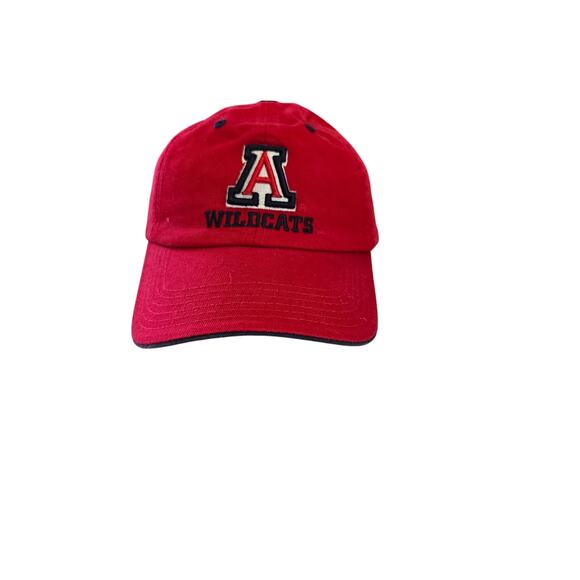 Arizona Wildcats Hat Cap Collegiate Headwear Adjustable One Size Red Cotton - Picture 1 of 5
